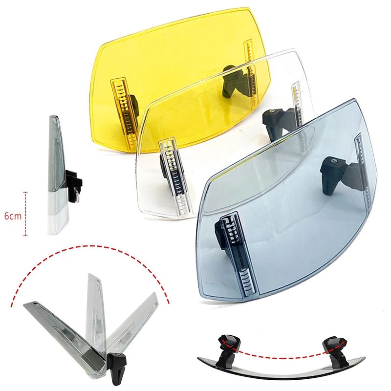 SR4MAX SR150GT Motorcycle Windshield Extension Adjustable Clip-On Heightened Windscreen Spoiler Fit For Kawasaki Z900 Z1000 ER6F