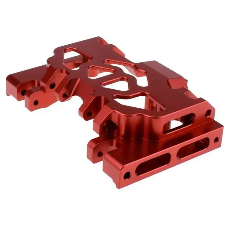 Base inferior da caixa de velocidades central de metal para corrida, placa antiderrapante intermediária para carro crawler rc traxxas trx4, acessórios de atualização