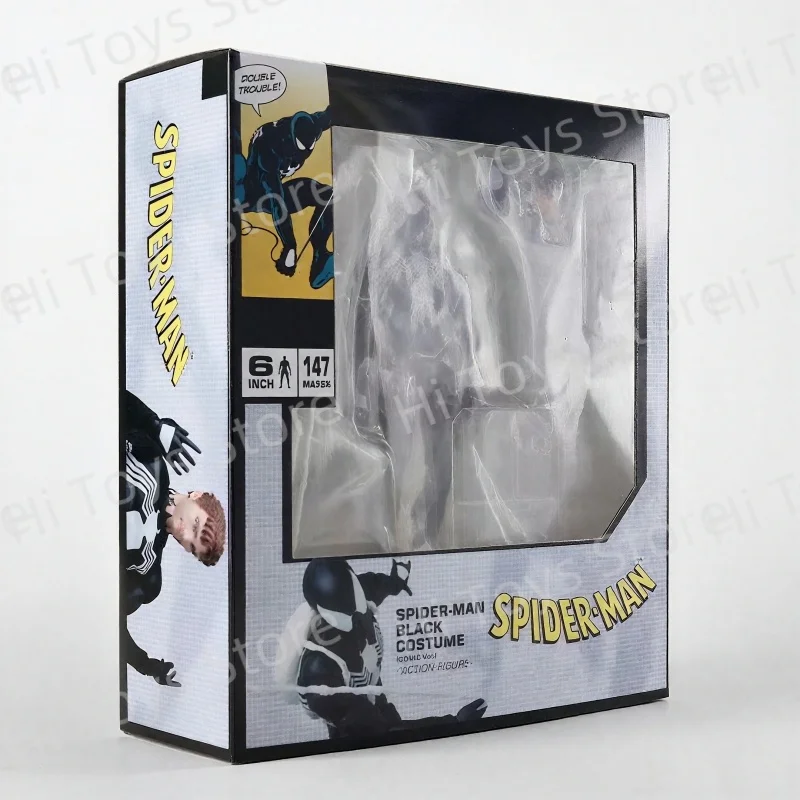 Nuovi giocattoli Ct Spiderman Figura Mafex 147 Abito nero simbiotico Venom L'incredibile Spider-man Anime Action Figure Regali Giocattoli In magazzino