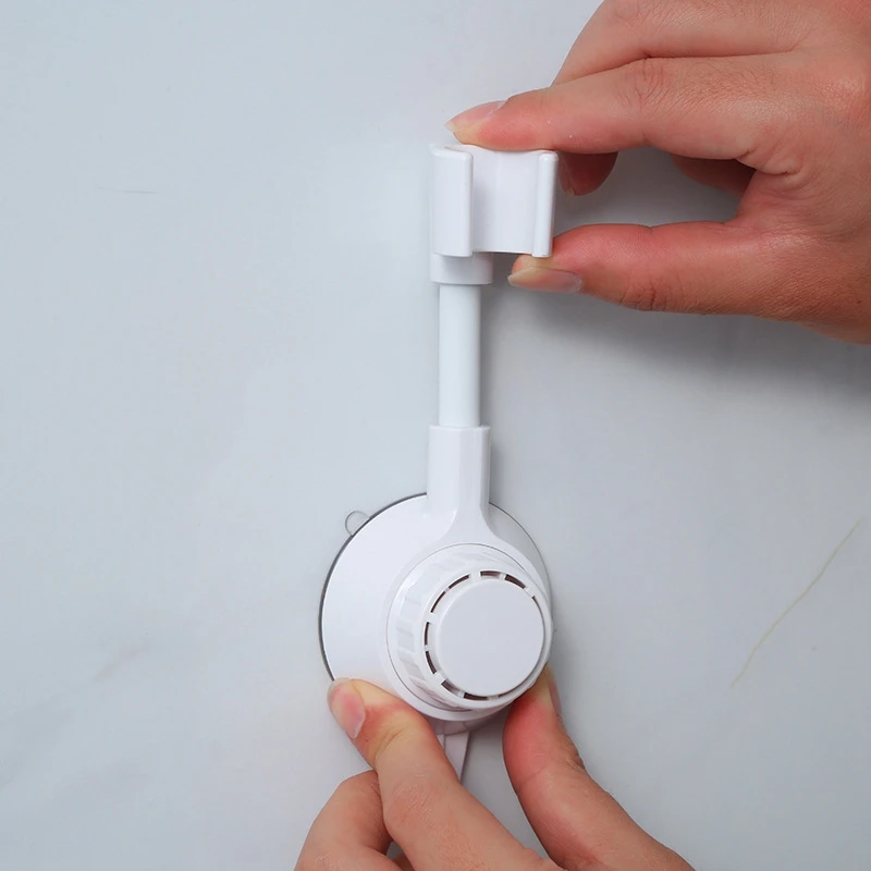 Base fixa ajustável chuveiro cabeça titular, Banheiro mão titular, 2 ventosa Rack, Spray titular