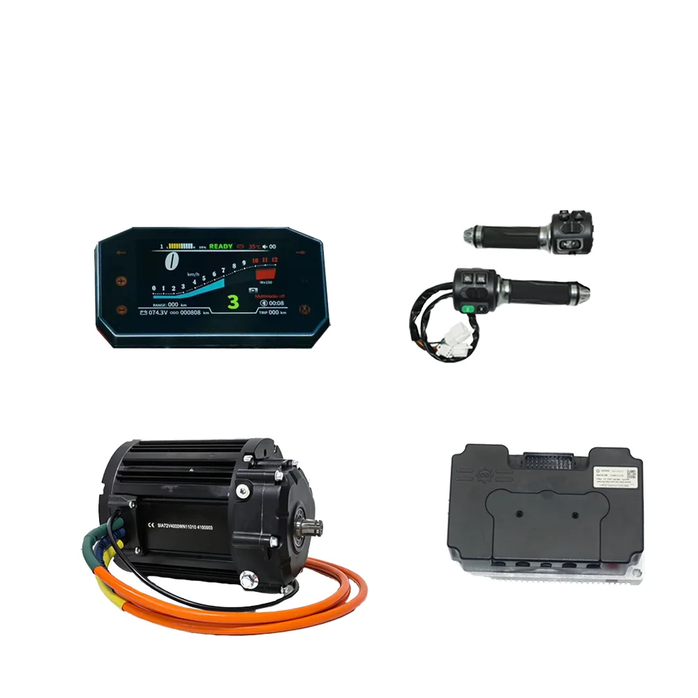 

QS MOTOR 138 4000W V3 7500W Max Continuous 72V Mid Drive Motor Fardriver ND72680 Controller scj5066-1 Display Kits