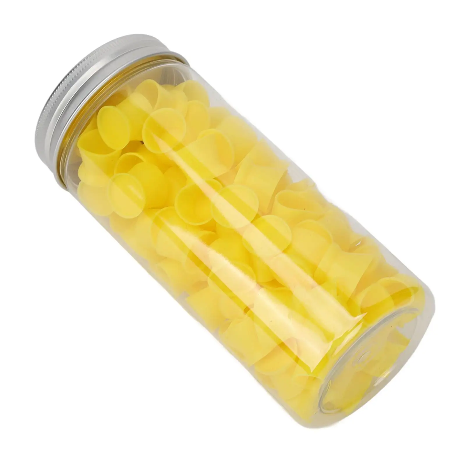 أكواب بلاستيكية كبيرة الحجم مع زجاجة تخزين 100 قطعة لاستخدام الصالون