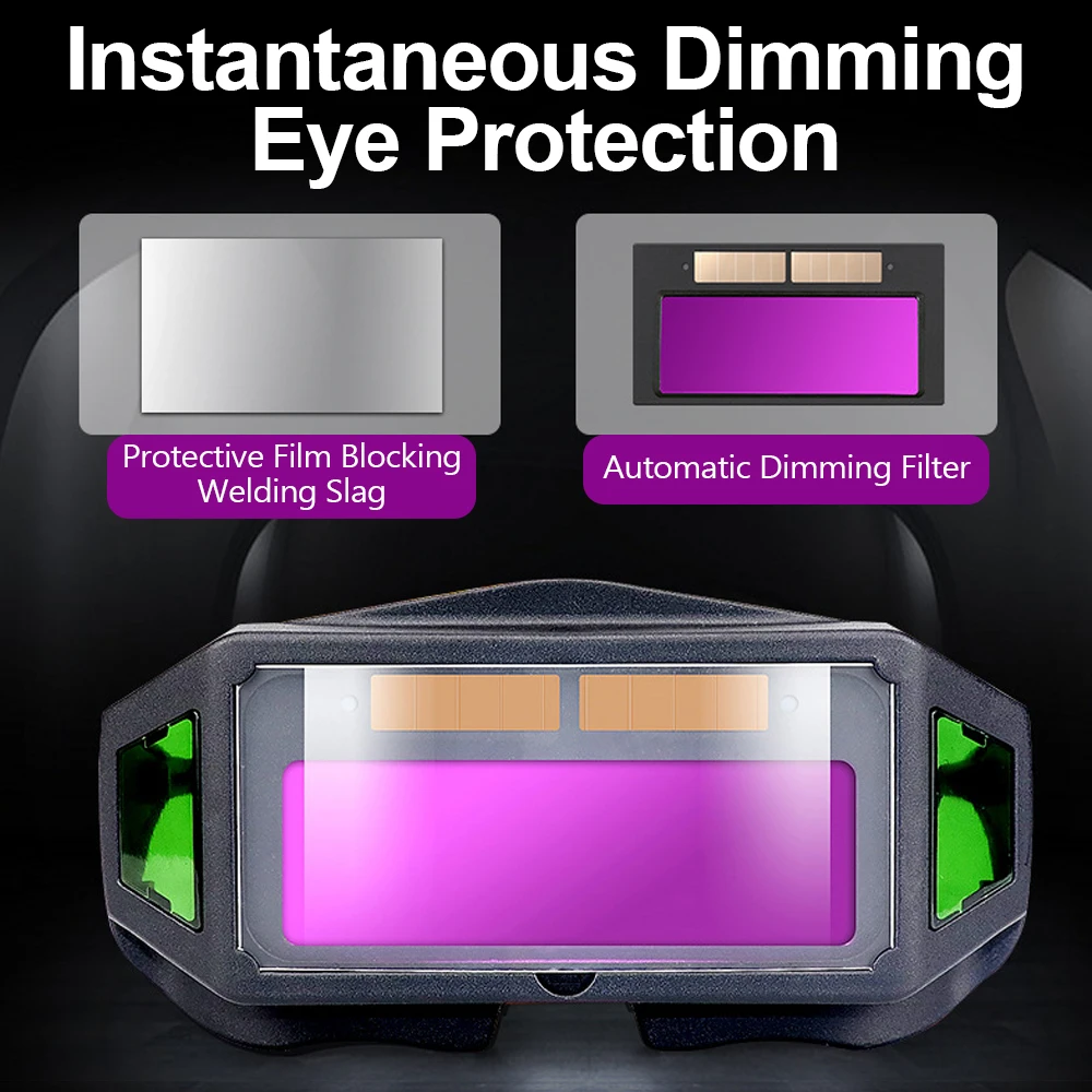 Lunettes de soudage automatiques à gradation True Document, lunettes solaires à l'argon antireflet, outils pour coque, machine à souder MIG MMA TIG