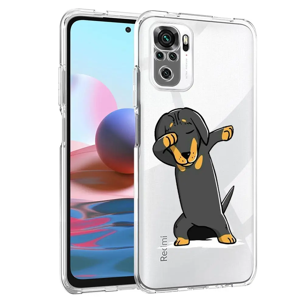 Dachshund Sausage Dog Phone Case For Xiaomi Redmi Note 13 12 5G 9S 9 8 10 11 Pro 4G 9T 13C 12C 10C 9C 9A 7 Clear Cover