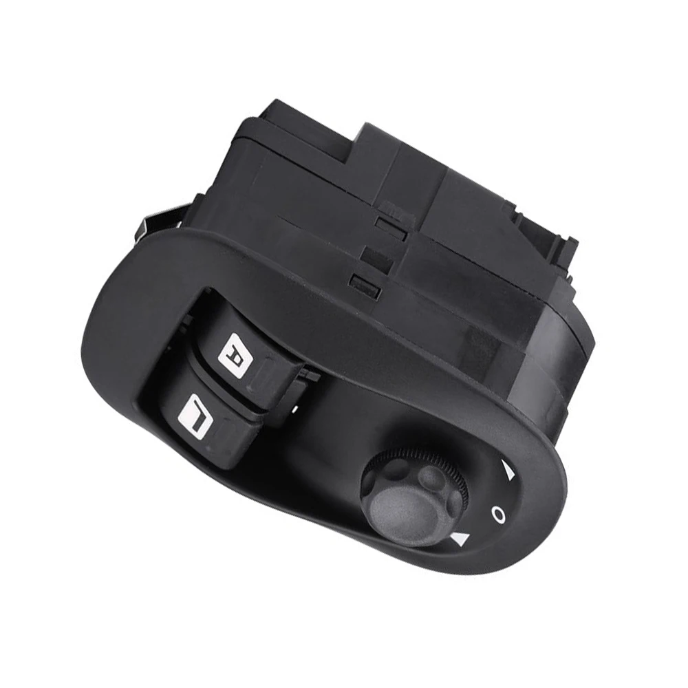 6554.WA لبيجو 206 306 مفتاح نافذة الطاقة الكهربائية الجديد للسائق الأمامي الأيسر مع 5 + 17 دبابيس باللون الأسود