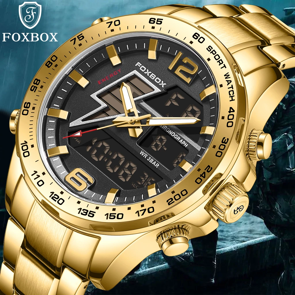 

LIGE New Dual Display Men Wristwatches Luminous Sport Man Watch Waterproof Military Quartz Male Clock Relogio Masculino 2023