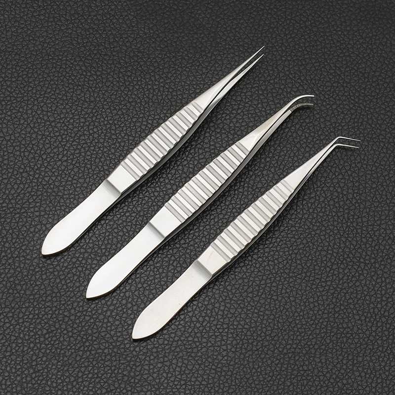 Titanium Alloy Straight Elbow Hair Follicle Implant Separation Extraction Tweezers Tool Implanted In Hair Tweezers