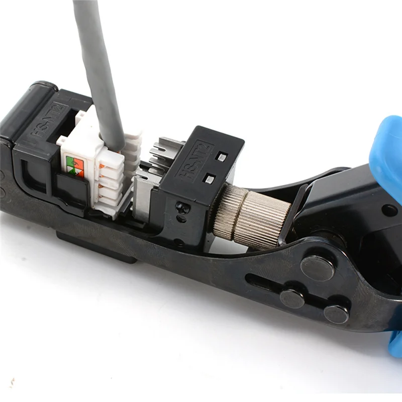 وحدة الشبكة الجديدة قاطع الأسلاك RJ45 أداة قطع الأسلاك للإطار لرافعات UTP المكونة من 4 أزواج (أصفر)