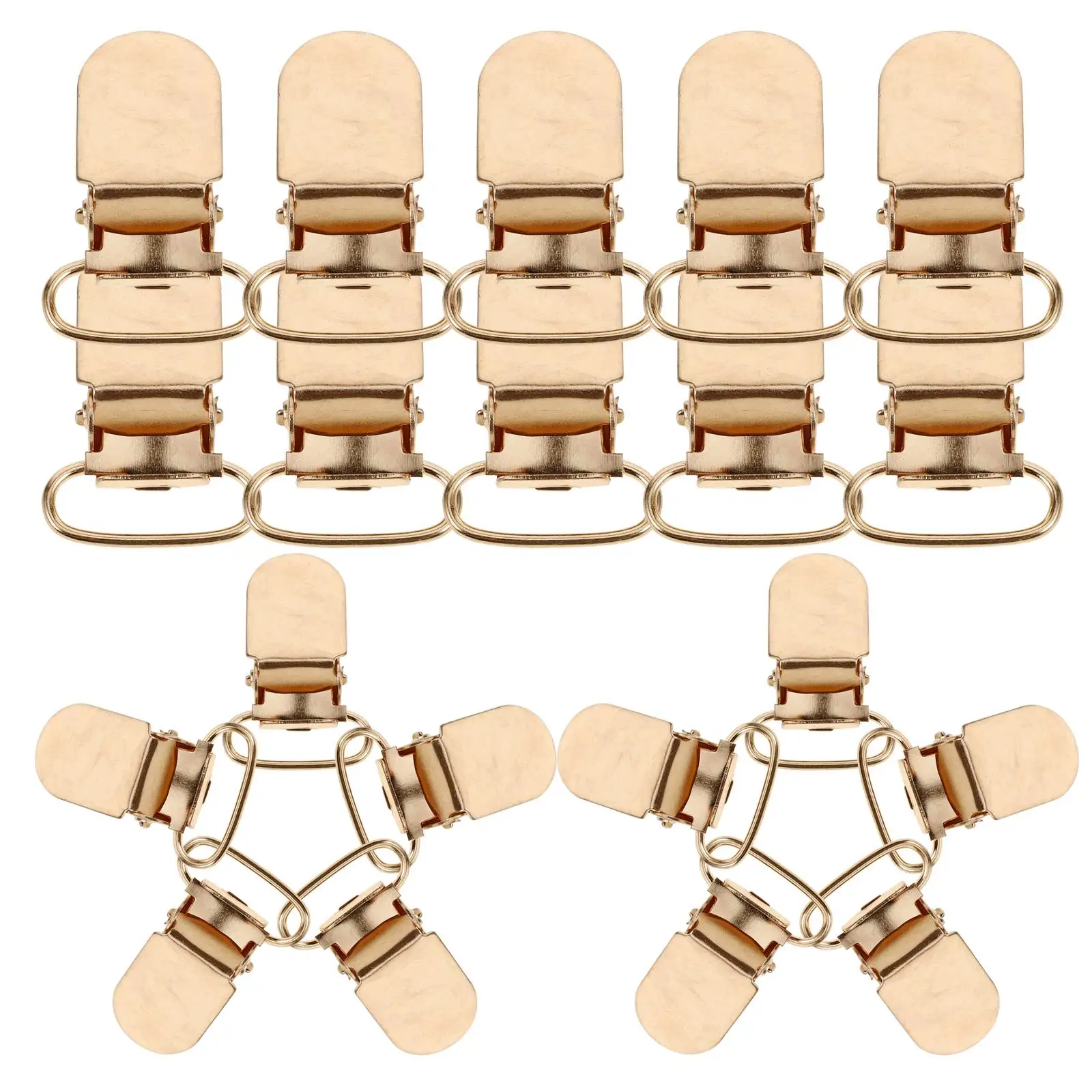 

20pcs Duckbill Non-Slip Men Sock Buckle Buckle For Sock Buckles Garter Strap Adjusters Clothing Accessories Metal