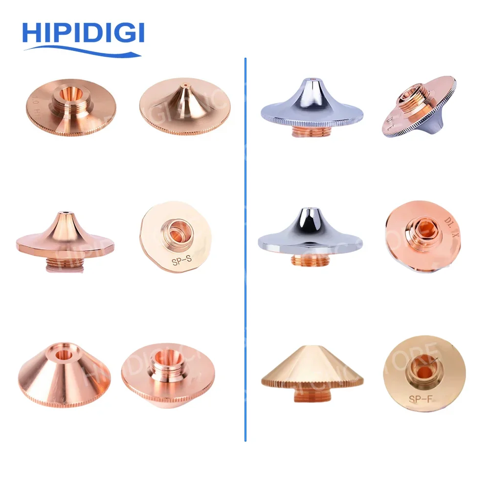 5/10Pcs D28 Fiber Laser Nozzle ST SP DX Boost Nozzle High Speed High Flat Cutting Nozzle for Precitec SP Series HANS Bodor BOCI