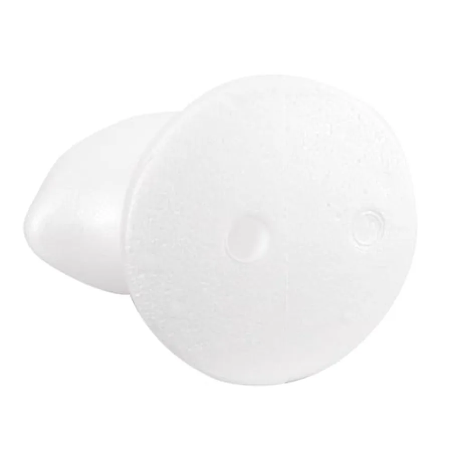 Biały piankowy stojak na głowę manekina do mask i kapeluszy: idealny do dekoracji DIY, przechowywania peruk i stylizacji w domu lub studio.