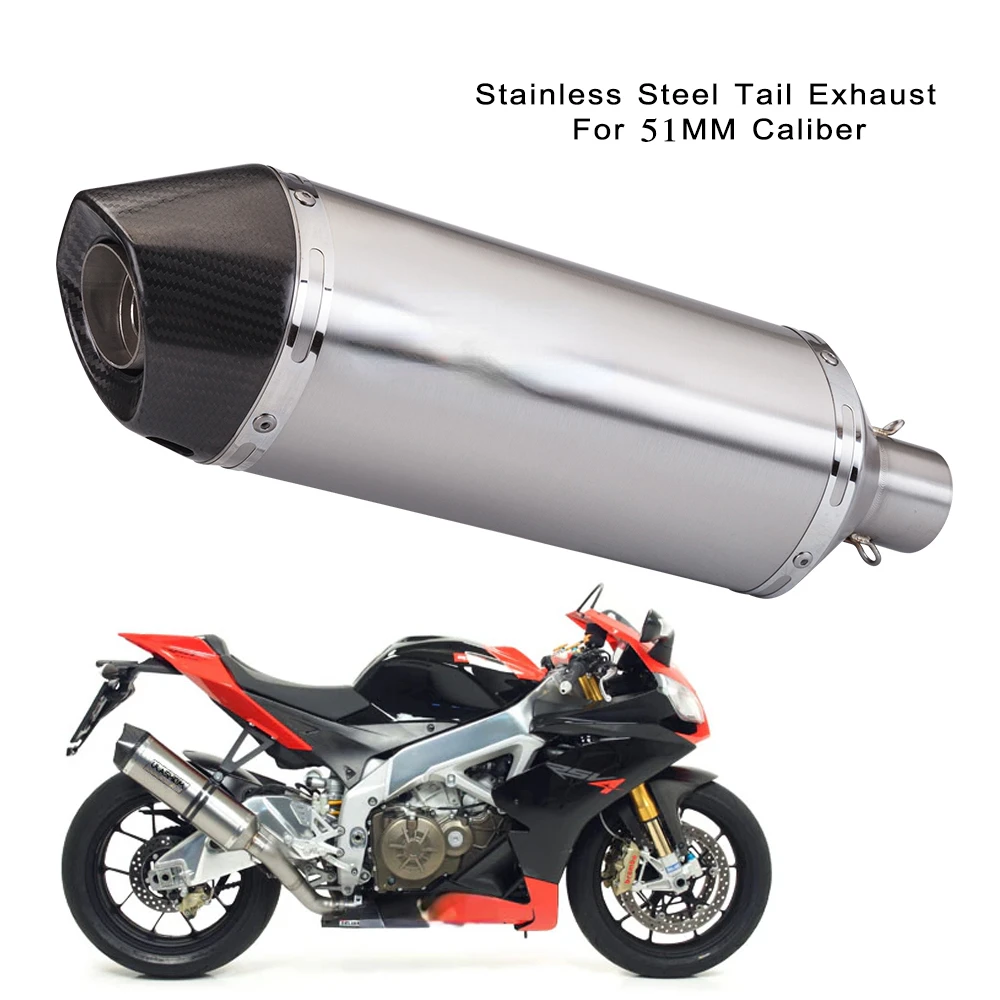 Universally Motorcycle Modification Stainless Steel Tail Exhaust Pipe