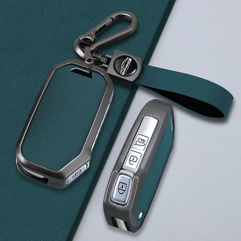 

Alloy Car Remote Key Case Fob Cover For Kia Telluride Telluride SX 2021 Sportage R 2022 K5 GT Line 2021 Seltos 2020 Accessories