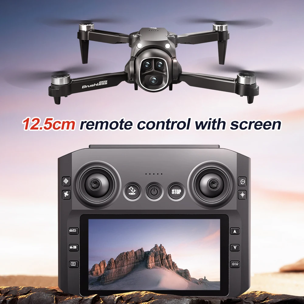 

M7 Мини Дрон 4K Профессиональная HD-камера с большим экраном 2,4G WIFI FPV Дрон Бесщеточный оптический поток Складной квадрокоптер