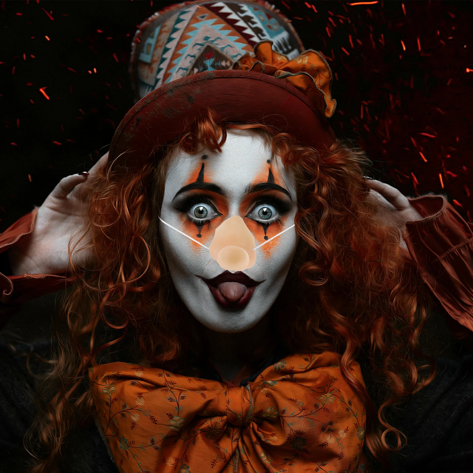 1 Uds. De utilería de nariz de bruja, nariz falsa larga de vinilo para decoración de fiesta de Halloween, disfraz accesorio de actuación de payaso de circo elfo