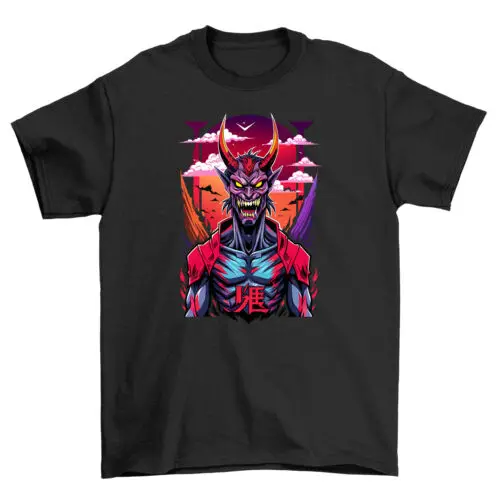 

Anime Demon Unleashed t-shirt - Funny & Fiery! 100% cotton, Perfect for demon-sl