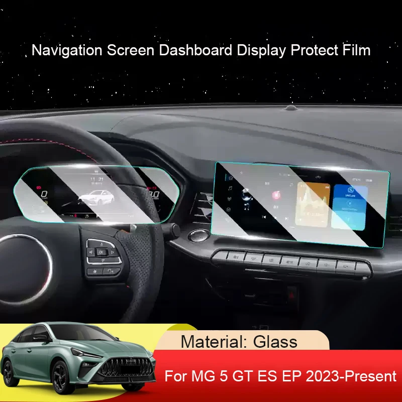 

Car GPS Navigation Screen Protect Tempered Film Dashboard Display TPU Sticker Auto Accessory For MG5 GT ES EP 2023-Present
