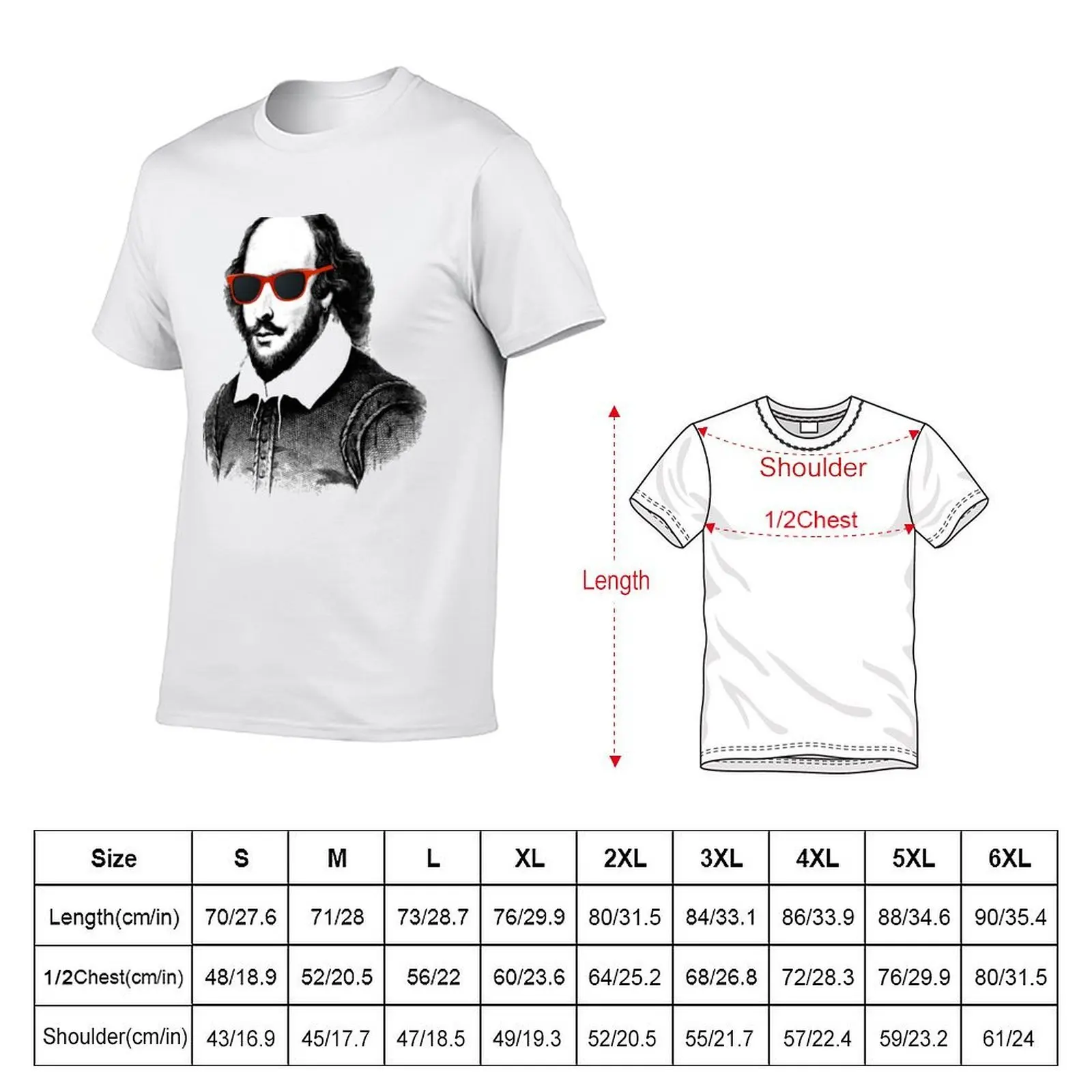 Shakespeare T-Shirt t shirts for man graphic funny cotton t shirt pack funny t shirts dark humor T-shirt