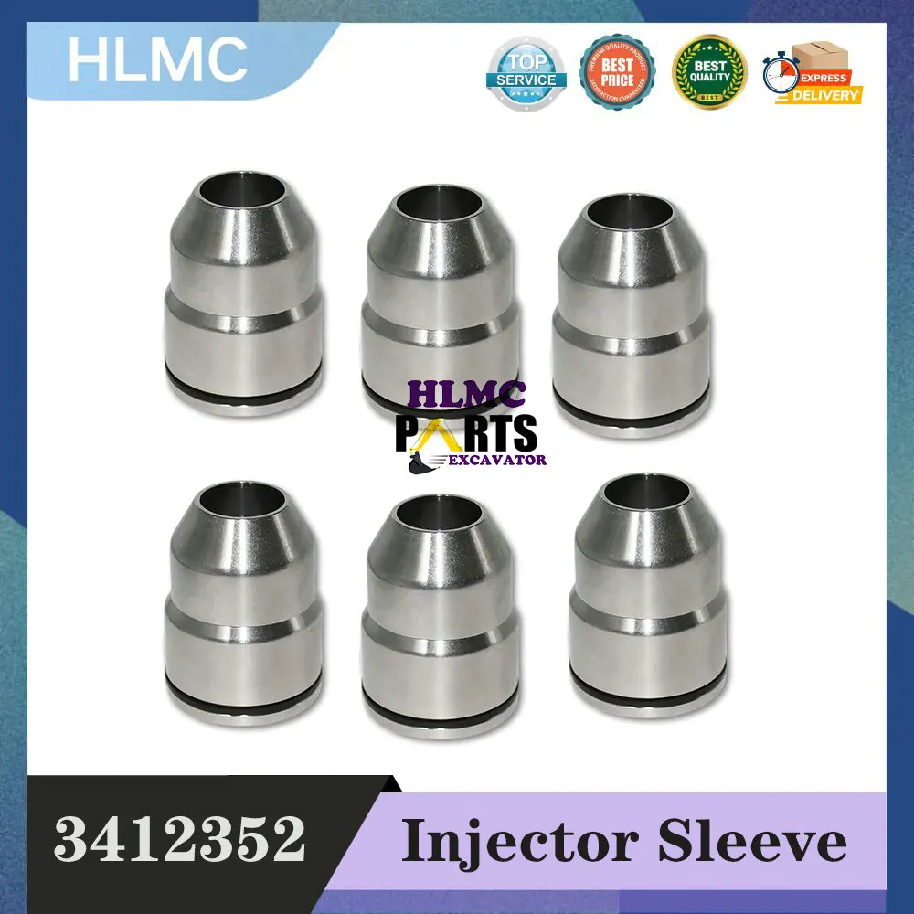 

Комплект трубок форсунок из 6 шт. с уплотнением 3680873 3412352, совместимый с дизельным двигателем Cummins ISX QSX