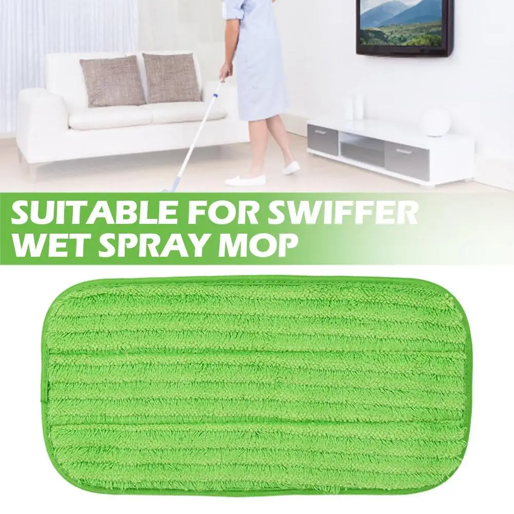 

1pc Wet/Dry Flat Mop Cloth Microfibre Floor Mop Replacement For Swiffer Wet Spray Mop Reusable Microfiber Mop Pad W0C6