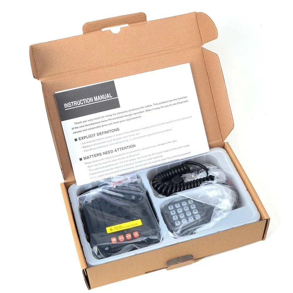 Radio HT Mini Dual Band US.EU KT-8900 25W High Power, Jangkauan Jauh untuk Kendaraan