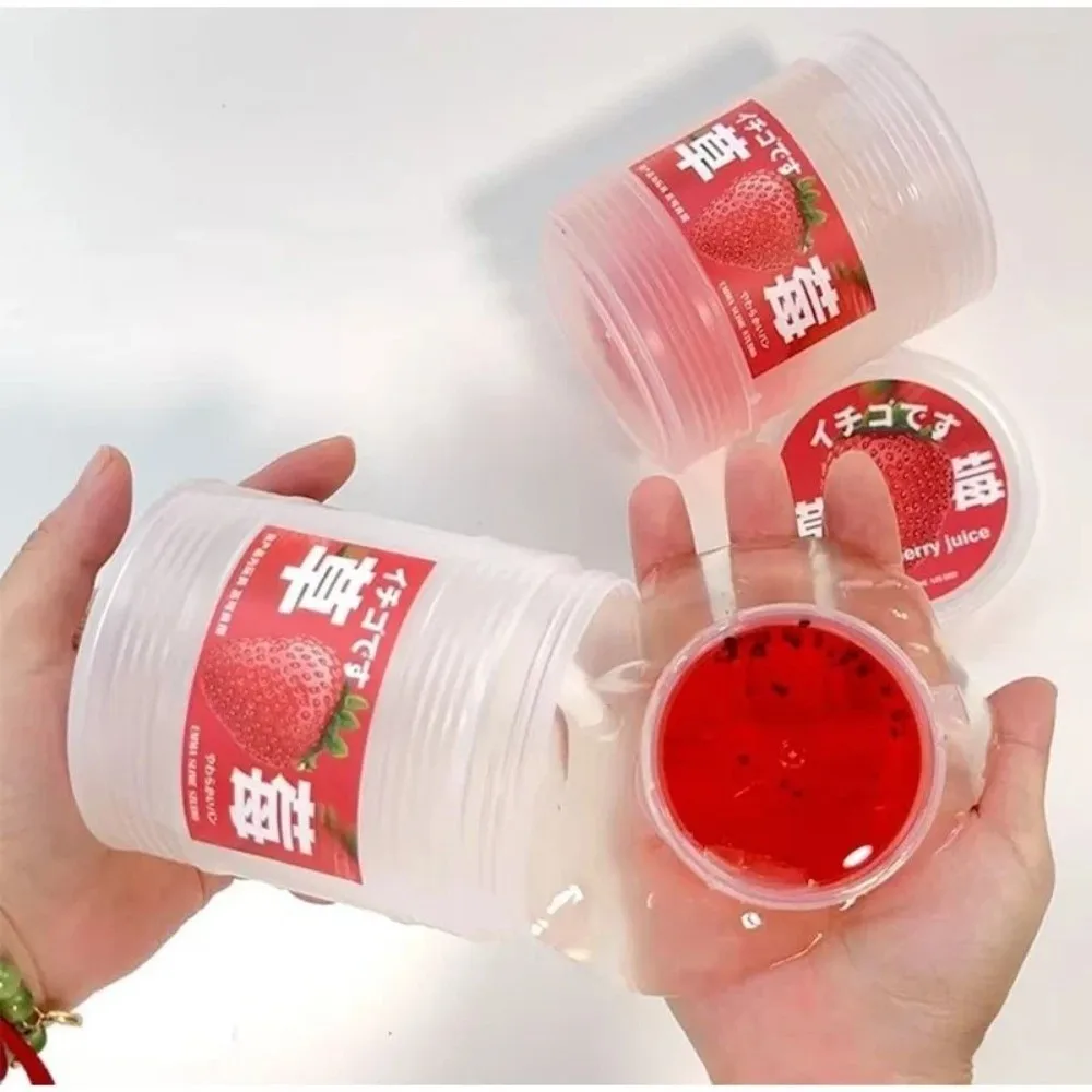 300 ml Hohe Ästhetische Wert Simulieren Saft Quetschen Blase Gel Nicht-Stick Transparent Gefälschte Wasser Stress Relief Spielzeug Ungiftig