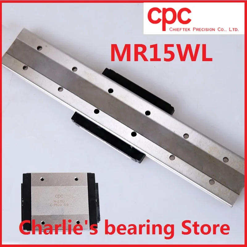 1pc 100% brand new taiwan original genuine CPC miniature linear guide block MR15WL