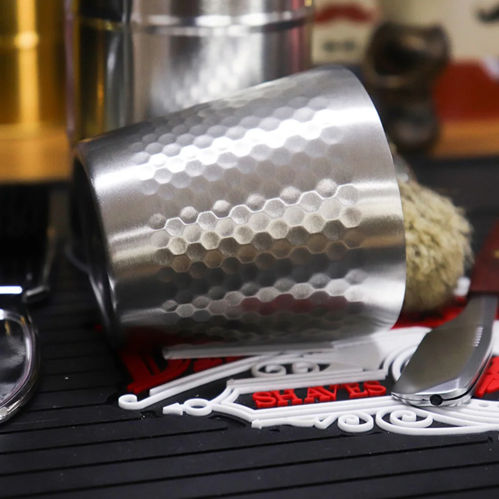 

Stainless Steel Shaving Bowl Soap Mixing Cup for Men Durable Rustproof Compact Travel Size Elegant Design Stable Base