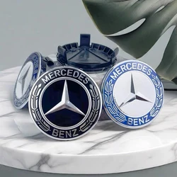 4Pcs 75mm ABS Car Wheel Center Logo Hub Cap For Mercedes Benz C207 C218 A207 C117 CLA CLS E Class W212 S212 X166 W176 W205 W246