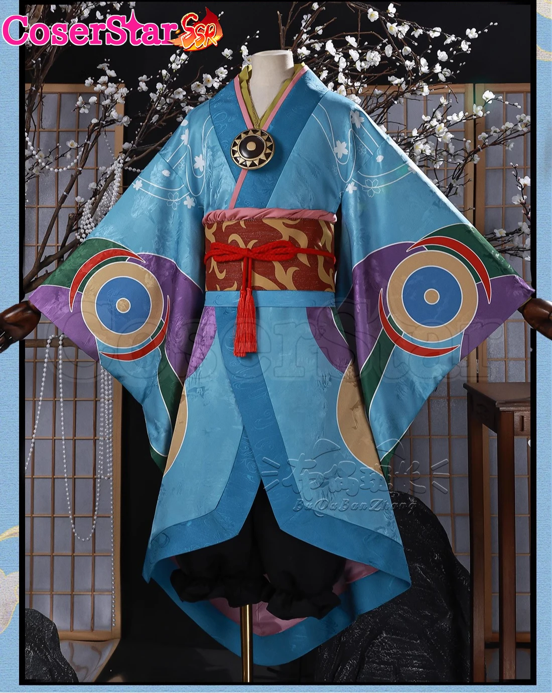 CoserStar-SSR أنيمي أياكاشي مونونوكي البائع الطبي ياكوسان طقم ملابس تنكري كرنفال الهالوين حفلة لعب الأدوار شعر مستعار #3