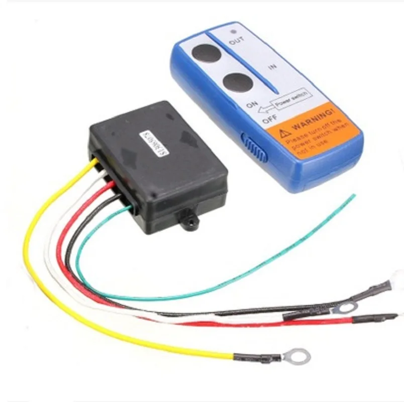 

Беспроводной пульт дистанционного управления 12 В --- 24 В для электрической лебедки для грузовика Jeep ATV Warn Ramsey с приемником