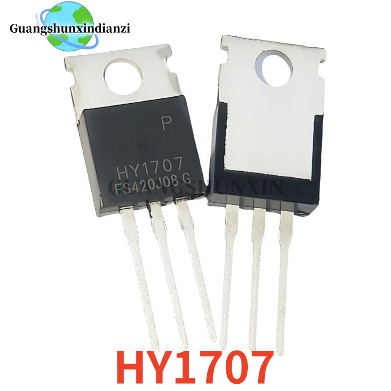 10-20-30 قطعة العلامة التجارية الجديدة HY1707P HY1707 TO-220 70V 80A N-قناة MOSFET أفضل جودة في المخزون