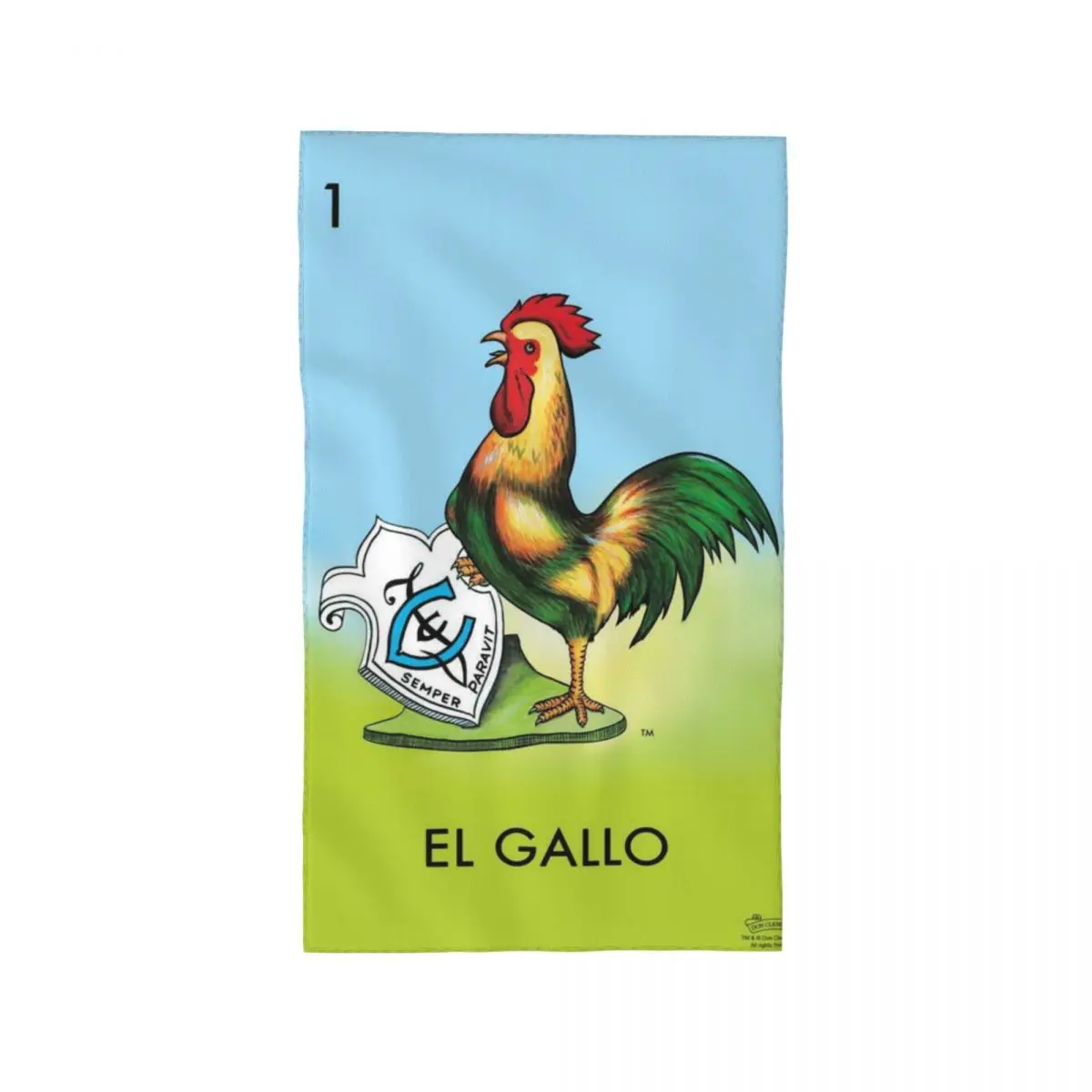 El Gallo Gallo Loteria Card Lotería de bingo mexicano Toalla facial de algodón absorbente Toallas deportivas de secado rápido