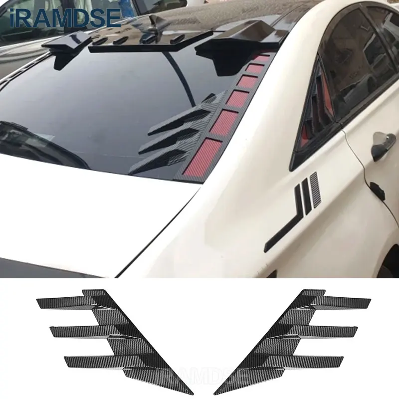 Rear Windshield Side Spoiler for Hyundai Sonata Exterior Decorative Rear Wing Carbon Paint Accessories