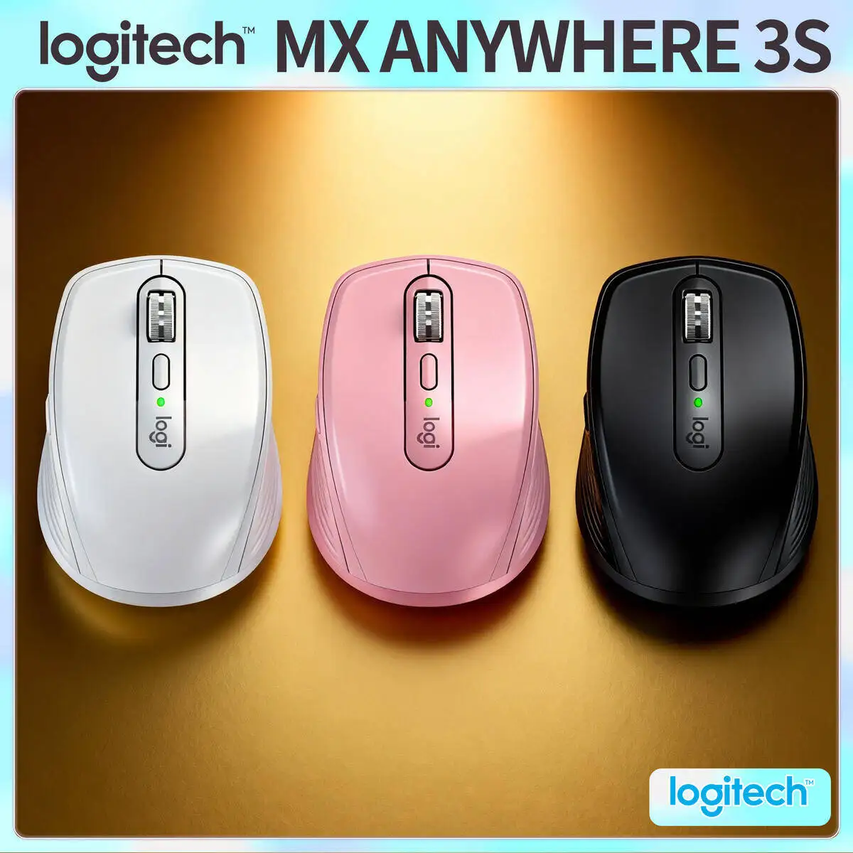 

Logitech MX Anywhere 3S Portable Wireless Mouse Silent Clicks 7 Custom Buttons for Business Travel