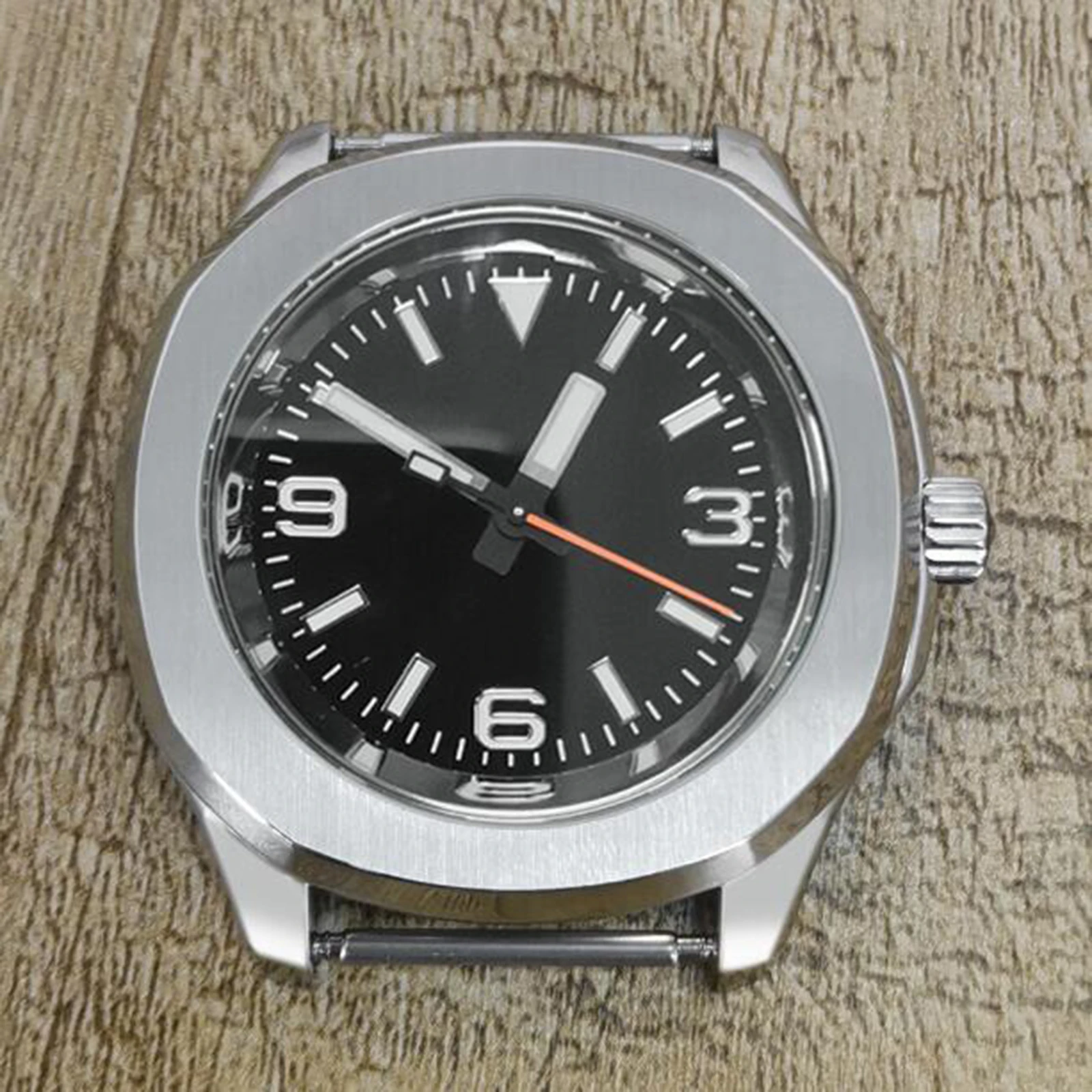 ساعة اليد الميكانيكية الياقوت للرجال مع الاتصال الهاتفي مضيئة الأخضر ، حاوية من الفولاذ المقاوم للصدأ ، حركة أوتوماتيكية ، NH35 ، موضة جديدة ، 40 مللي متر