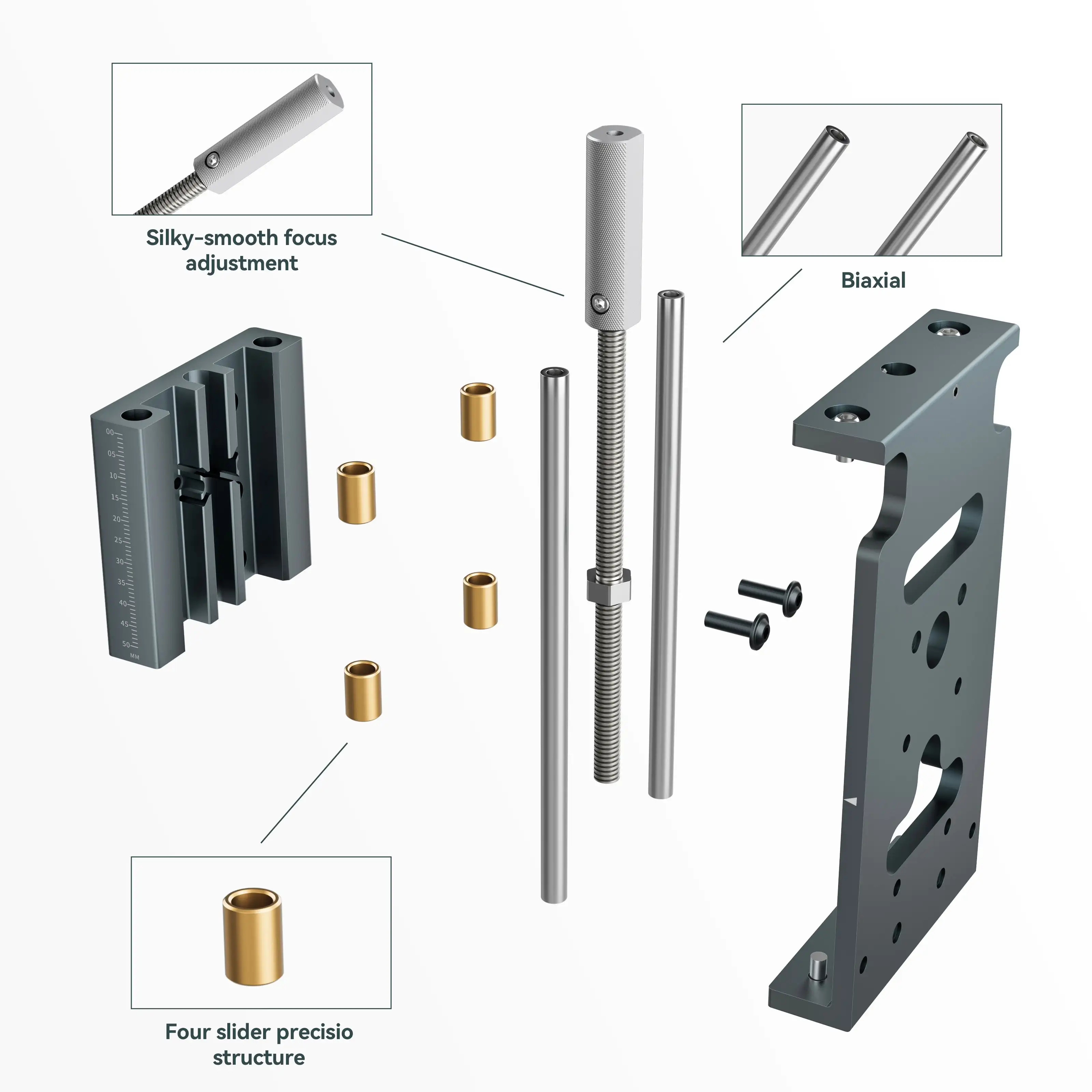 ATOMSTACK L1 Z Axis Sliding Mechanism for Laser Engraving Machine Precise Focus Adjustment, L1 Z Axis Adjuster Height 50mm