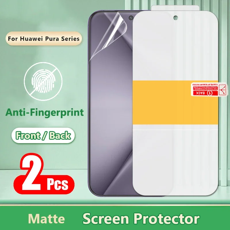 

2Pcs Matte Hydrogel Film For Huawei Pura 80 70 P80 P70 Pro Plus Ultra P80U P70U Frosted Game Screen Protector Not Glass
