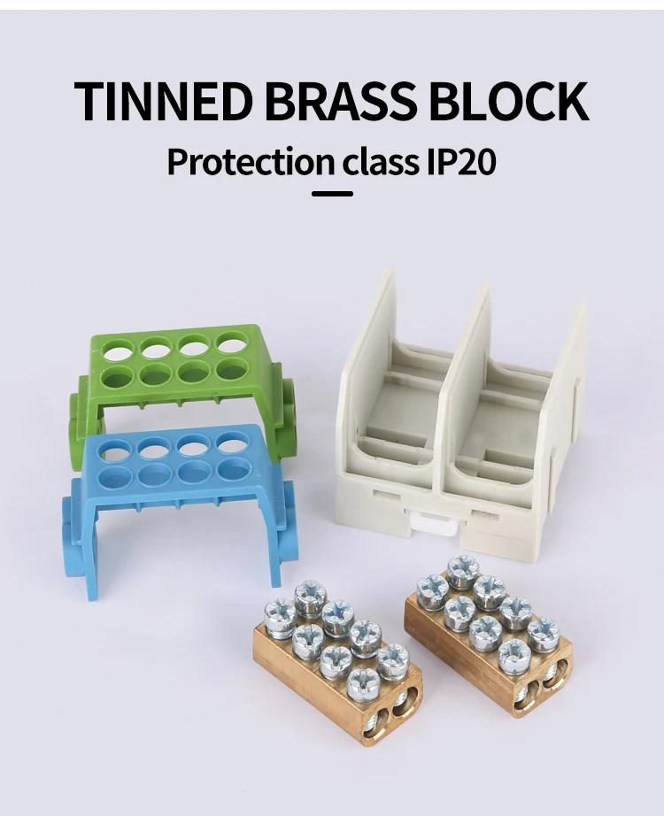 Verteilung Wabenklemmenblöcke JHT3 100A-2Pins (1x25,1x16 / 1x25,1x16) Spleißkabelverbinder Konnektivität 25mm Verkabelung – Detail 8