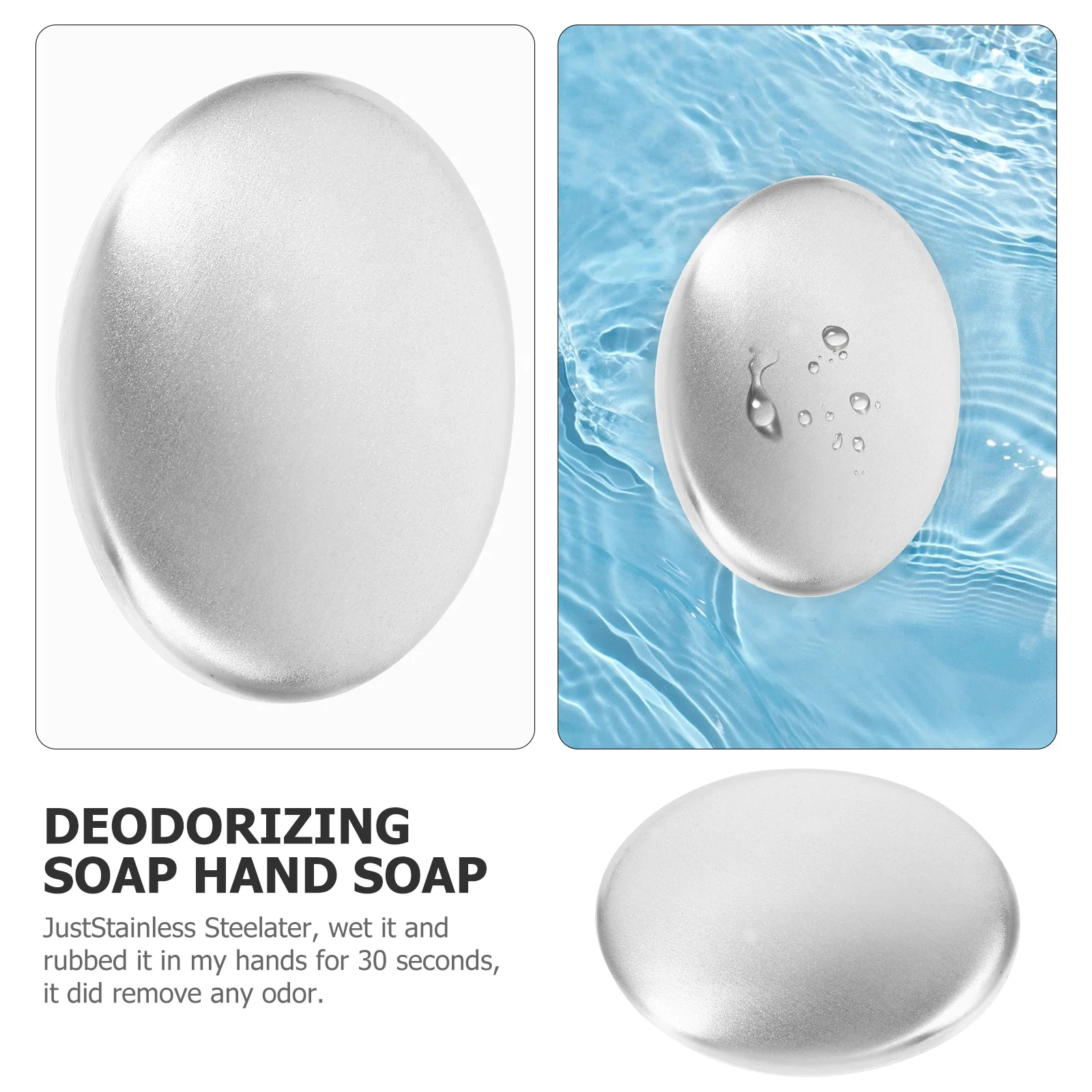 

Stainless Steel Odor Remover Soap For Kitchen Hand Soap Anti Odor Bar Smells Naturally Durable Triangle Shape Water