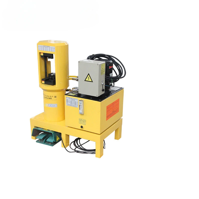 china 100 ton high pressure hydraulic wire rope crimping tool press machine