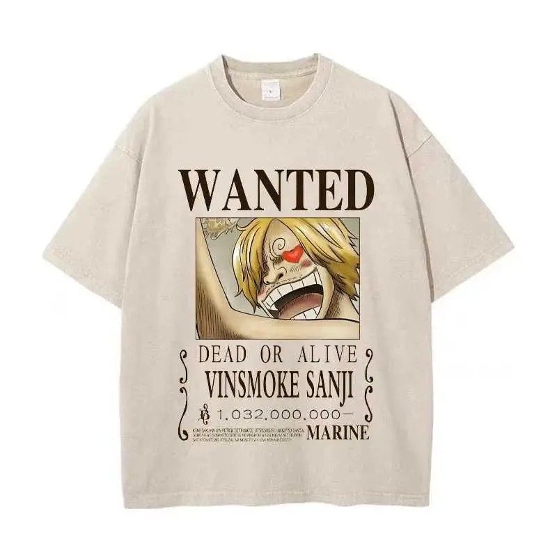 

Мужская хлопковая футболка One Piece 2026 с коротким рукавом, повседневный уличный стиль, летняя аниме-одежда Y2K, унисекс