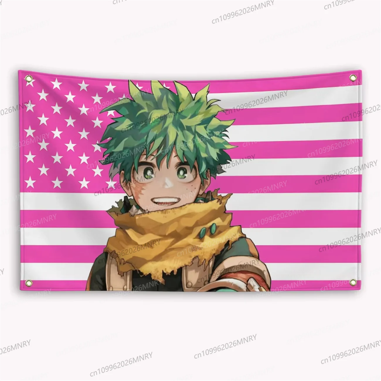 My H-Hero Academias Bakugou Katsuki Banner mit amerikanischer Flagge, Wandteppich, Outdoor-Dekoration, Garagendekoration, lustige Flaggen für Zimmer, Wandteppich