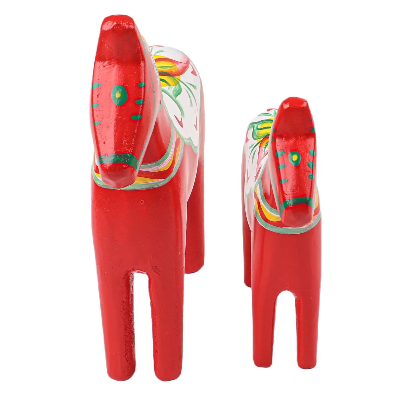 For Home Decoration Wooden Horse Figurine Handcrafted Dala Horse Decoration Hand Painted Home Decor Intricate Details