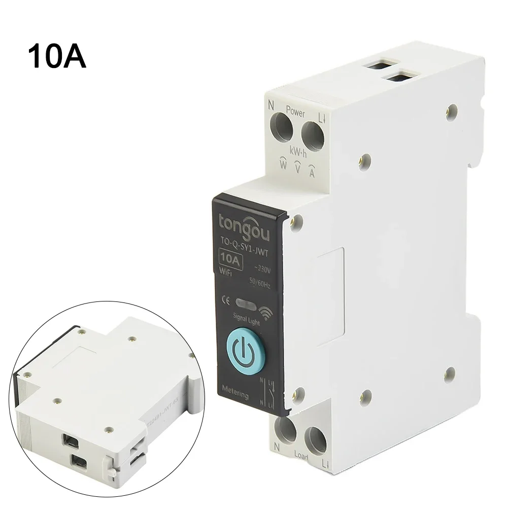 For Family Home Equipment Circuit Breaker Control Switch TO-Q-SY1 WiFi 2.4GHz 1P+N 90V-240V Manual Remote Control