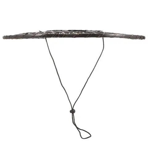 Cappello da samurai intrecciato giapponese in paglia cinese di bambù fatto a mano Accessori per costumi conici per spettacoli di danza Leggero e portatile