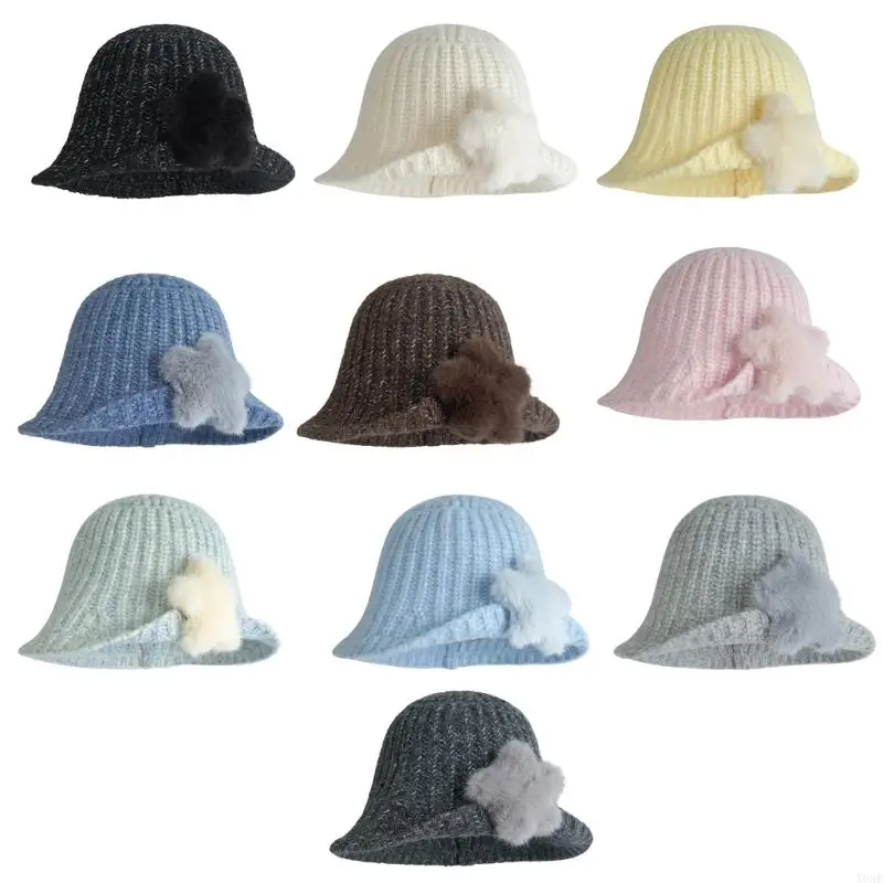 コンパクトな折りたたみ可能なスタープリント帽子速乾性ポリエステル冬帽子カジュアルキャップ調節可能通勤や旅行-y08e