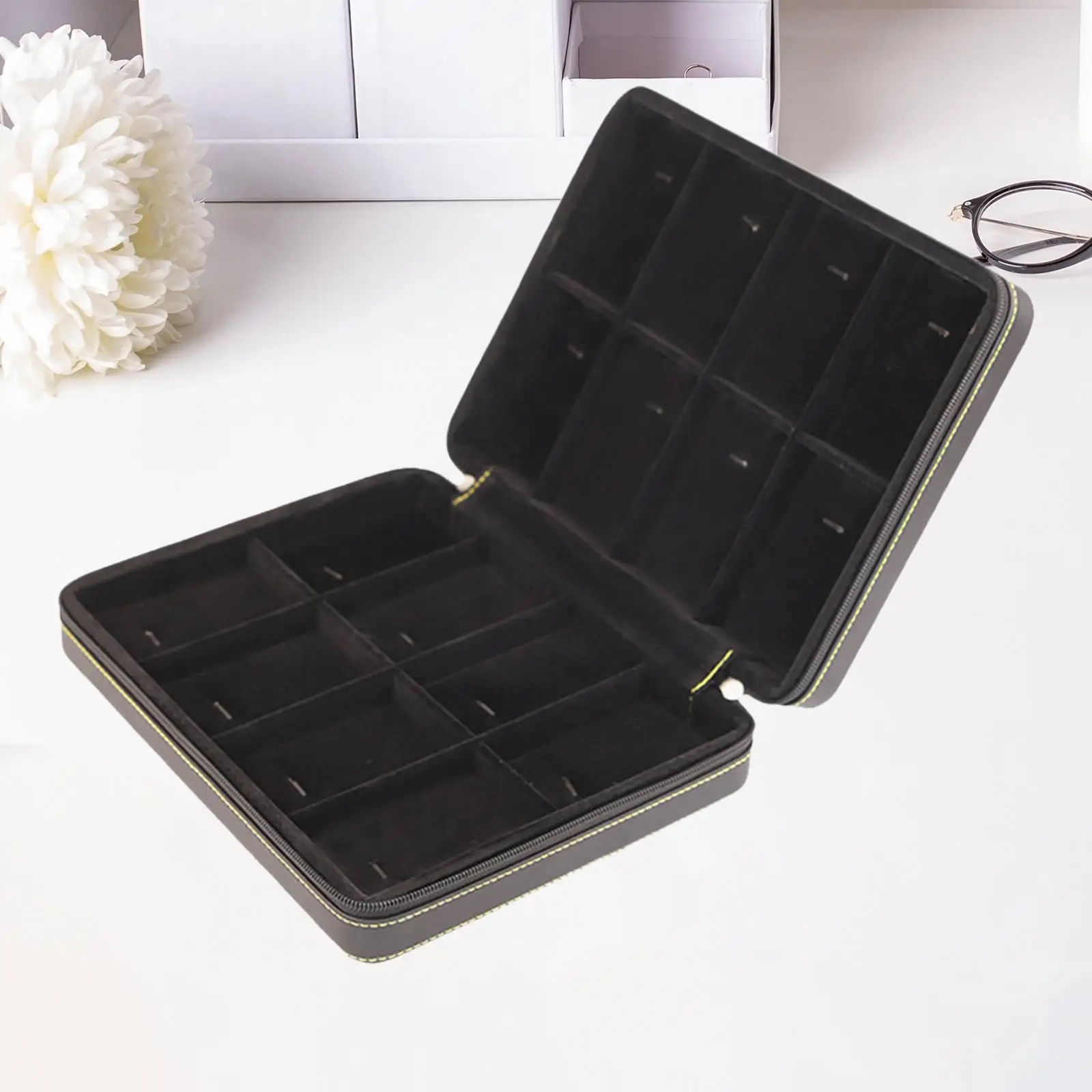 

PU Leather Jewelry Box Jewellery Organizer Portable Necklace Display Boxes