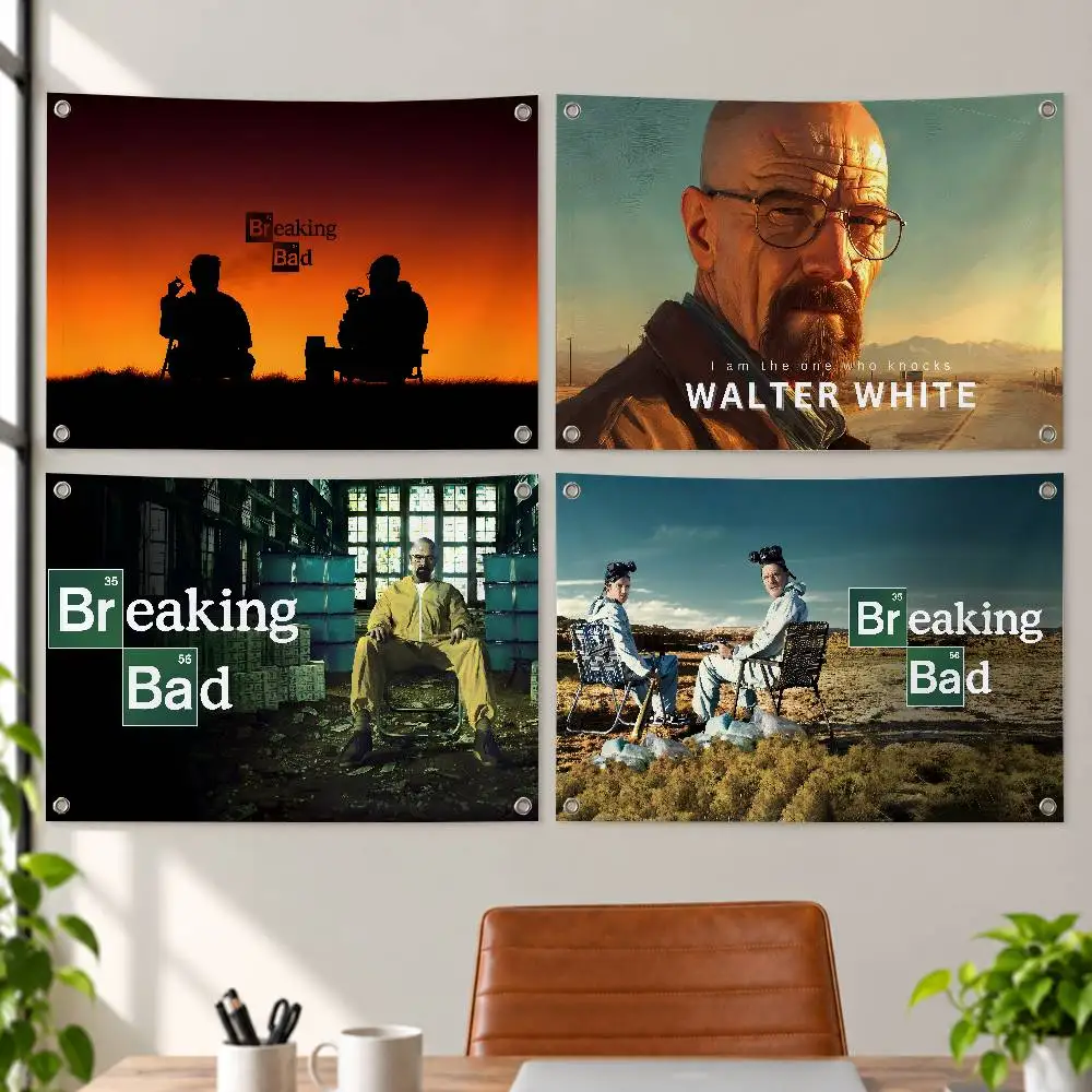 TV Breaking Bad Aesthetic Wall Tapestry Flag Printed Wall Hanging Living Room Party Outdoor Decor