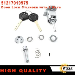New for BMW E46 325 330 M3 3 Series 2001-2006 car Front Left Driver Door Lock Cylinder Barrel with 2 Keys Repair Kit 51217019975